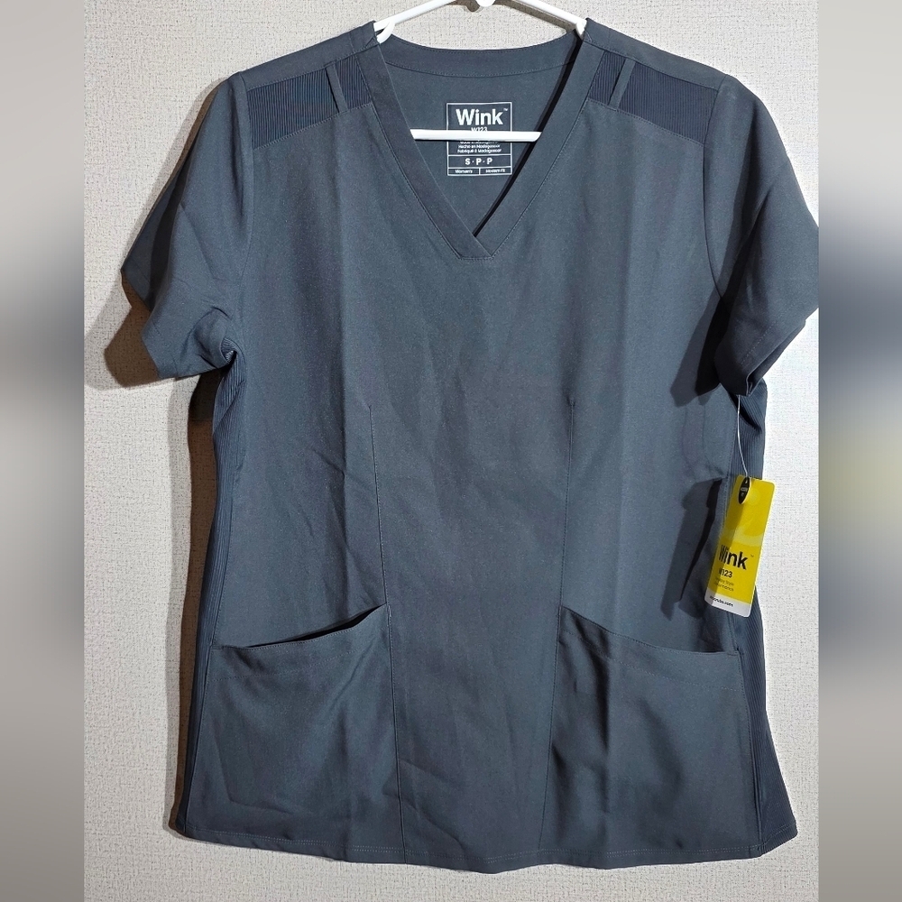 Wink Gray V-Neck Women's Top